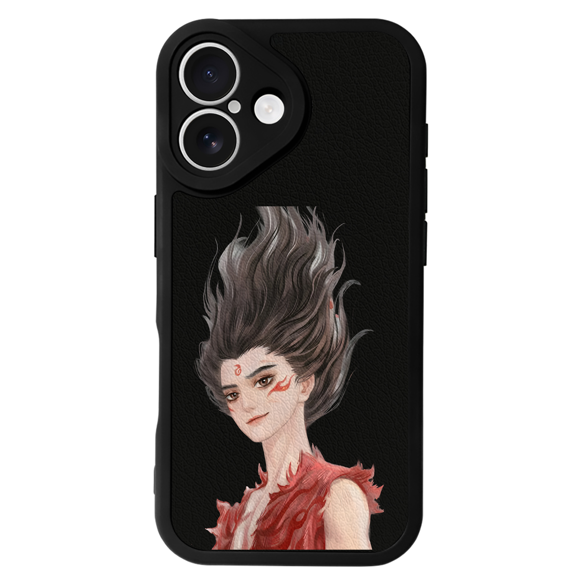 （画像用） Ne Zha 2 ナタ 魔童の大暴れ 【iPhone 16シリーズ対応】シリコンスマホケース（レザー調） 材質：シリコン